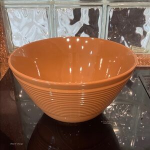 Boscoware Carmel brown beehive mixing bowl MCm kitchen 50s Thailand